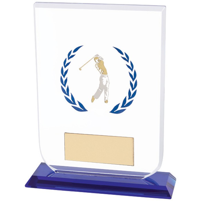 GLADIATOR MALE GOLF GLASS AWARD - 3 SIZES - 12CM TO 16CM